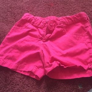 hot pink shorts